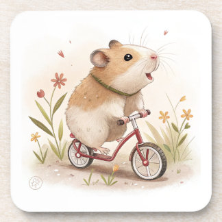 Dessous-de-verre Hamster En Vélo