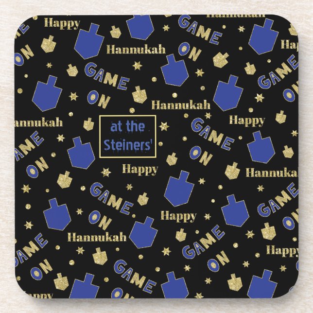 Dessous de verre Hanoukka Jeu sur (Devant)