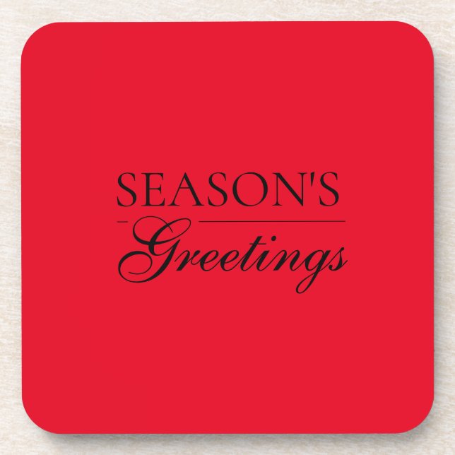 Dessous-de-verre Happy New Year Merry Christmas Holiday Season (Devant)