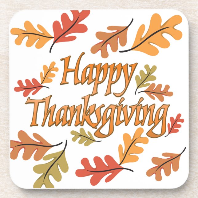 Dessous-de-verre Happy Thanksgiving (Devant)