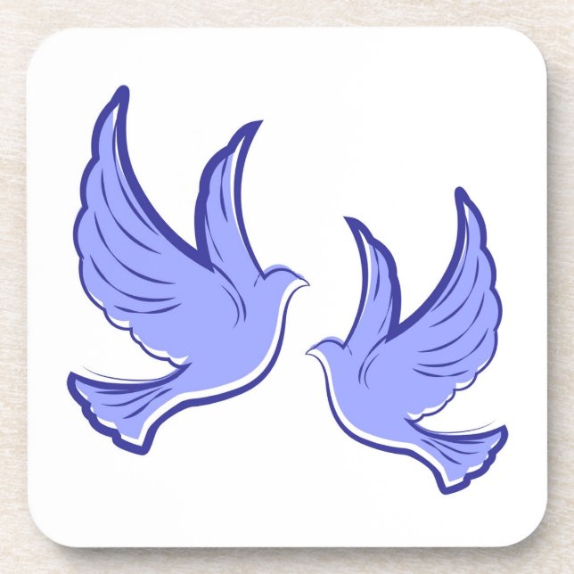 Dessous de verre Harmony Twin Birds (Devant)