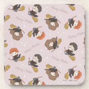 Dessous-de-verre HARRY POTTER™, Hermione & Ron Flying Motif