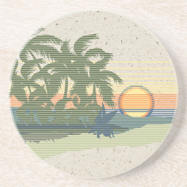 Dessous de verre hawaïens de barre de Tiki de (Devant)