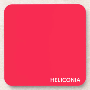 Dessous-de-verre Heliconia red color