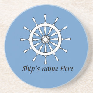 Dessous de verre - Helm with Ship Name (v.2)