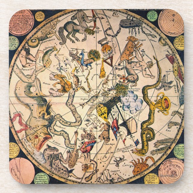 Dessous-de-verre Hémisphère céleste, 1790 (Devant)