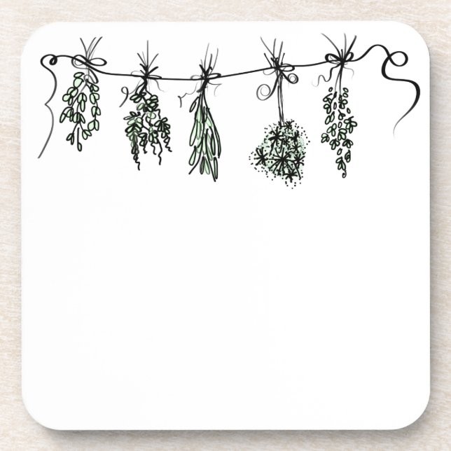 Dessous-de-verre Herbes du jardin (Devant)