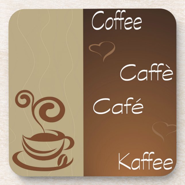 Dessous-de-verre heure de café (Devant)