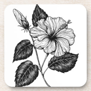 Dessous-de-verre Hibiscus fleur II