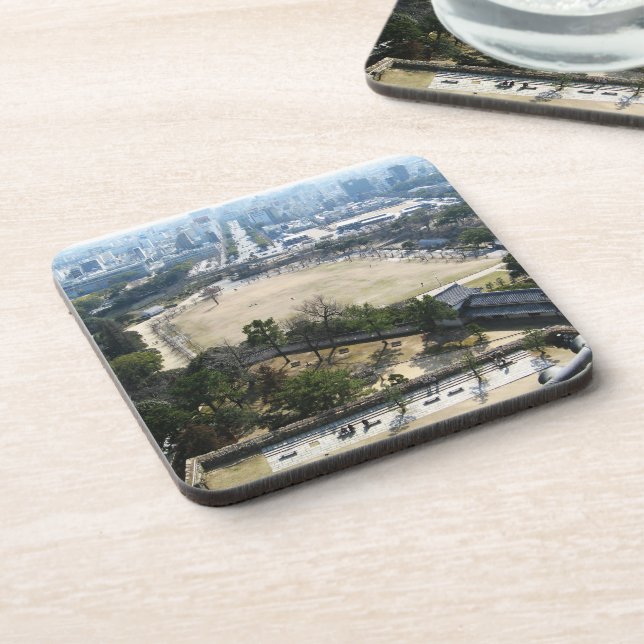 Dessous-de-verre Himeji, Japon (Vue du château haut) (Côté gauche)