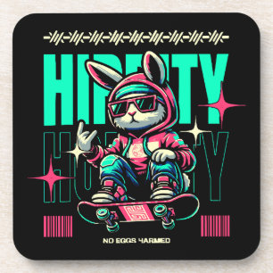 Dessous-de-verre Hip-Hop Hoppity - Lapin de Pâques Skateur