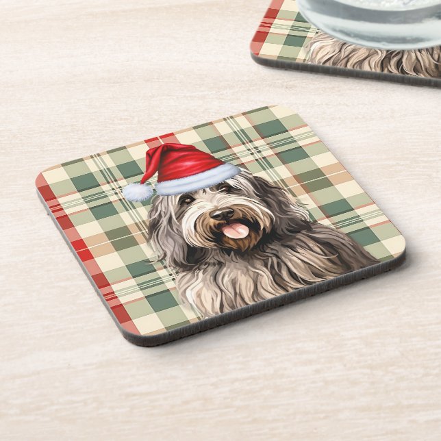 Dessous-de-verre Hiver Thème Bergamasco Chien vacances Plaid (Côté gauche)