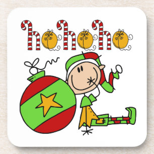 Dessous-de-verre Ho Ho Ho Holiday Santa's Christmas Elf