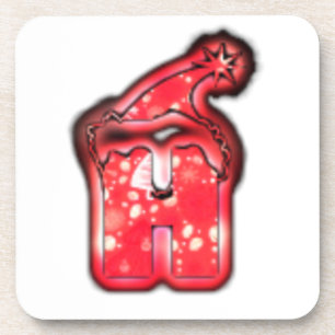 Dessous-de-verre Ho Ho Ho ! Père Noël Casquette Joyeux Noël étoile