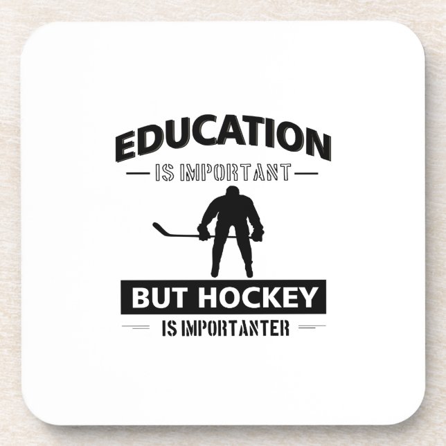 Dessous-de-verre Hockey drôle (Devant)