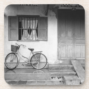 Dessous-de-verre Hoi An Vietnam, Maison avec Bicyclette