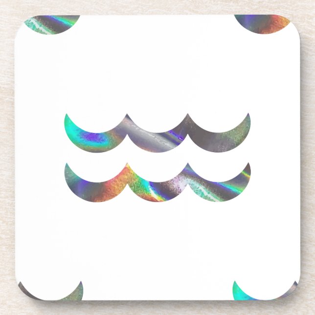 Dessous-de-verre hologramme Aquarius (Devant)