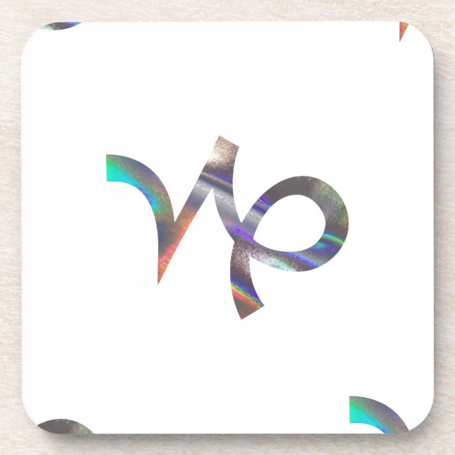 Dessous-de-verre hologramme Capricorne (Devant)