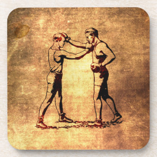 Dessous-de-verre Hommes vintages de boxe