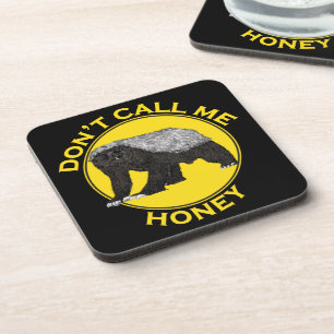 Dessous-de-verre Honey Badger Funny Badass slogan