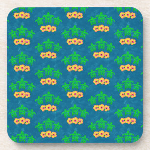 Dessous-de-verre Honu Hawaiian Tribal Green Sea Turtles