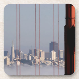 Dessous-de-verre Horizon de San Francisco de pont de Golden Gate