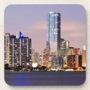 Dessous-de-verre Horizon des Etats-Unis, la Floride, Miami au