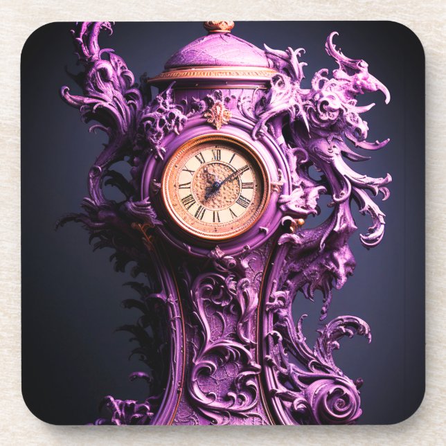 Dessous-de-verre Horloge artistique (Devant)