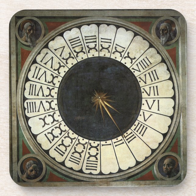 Dessous-de-verre Horloge dans le Duomo par Paolo Uccello (Devant)