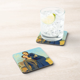 Dessous-de-verre Hors-la-loi Bonnie & Clyde Le gang Barrow peinture