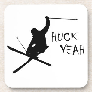 Dessous-de-verre Huck Ouais (Ski)