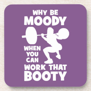 Dessous-de-verre Humour de l'entraînement - Travail que le chou, la