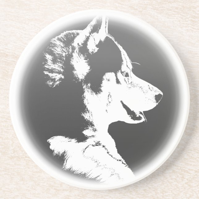 Dessous de verre Husky Dessous de verre Chien Chie (Devant)