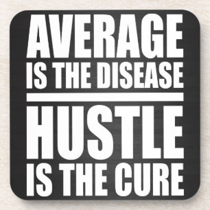 Dessous-de-verre Hustle - Mots Motivationnels