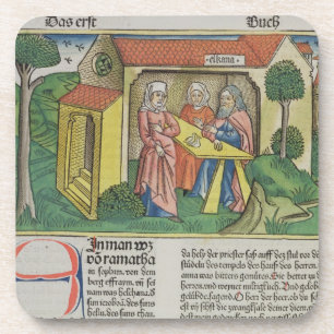 Dessous-de-verre I le 1:8 Elkanah de Samuel soulage Hannah, du 'NU