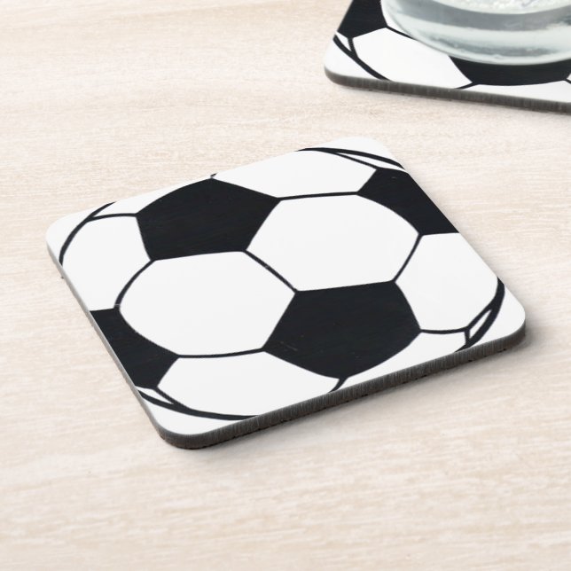 Dessous-de-verre I Love Football (Soccer) Coeur du jeu : I Love (Côté gauche)