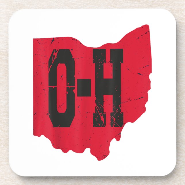 Dessous-de-verre I Love My Ohio Home Script Ohio Buckeye State (Devant)