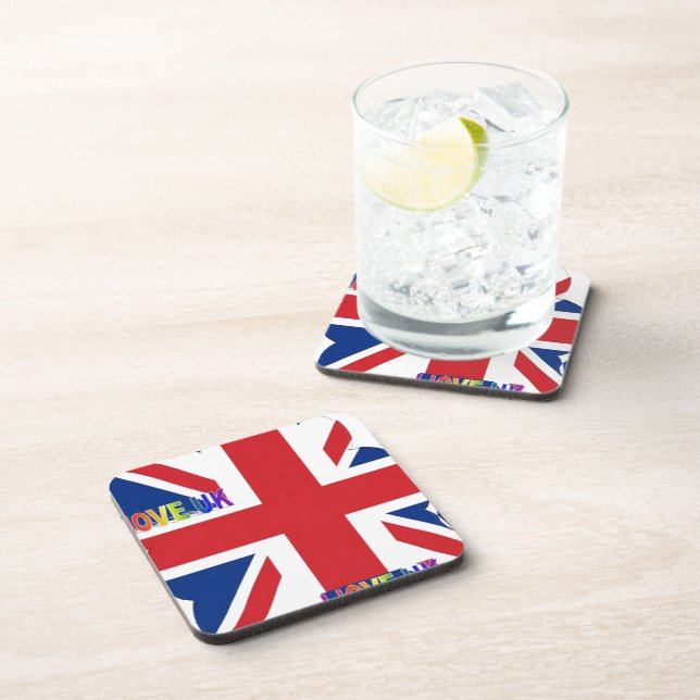Dessous-de-verre I Love UK Art Print (Côté Droit)