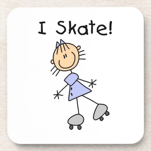 Dessous-de-verre I Patinage - Patinage à rouleaux pour filles (Devant)