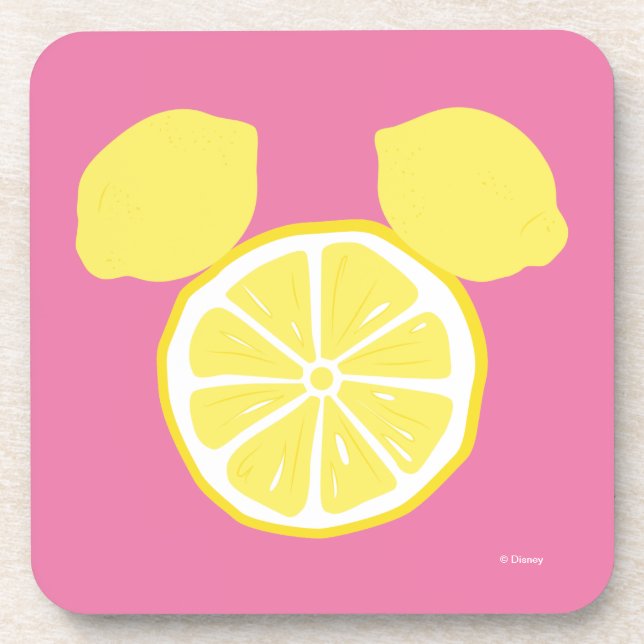 Dessous-de-verre Icône de citron Mickey Mouse (Devant)