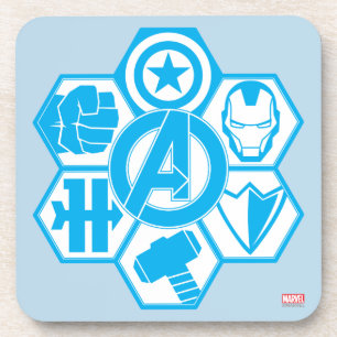 Dessous-de-verre Icône du badge Avengers Assemble