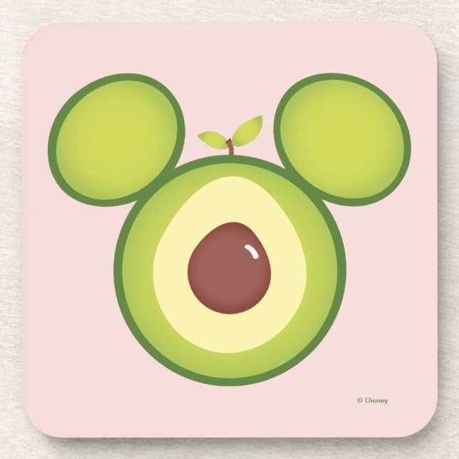 Dessous-de-verre Icône Mickey Mouse Avocado (Devant)