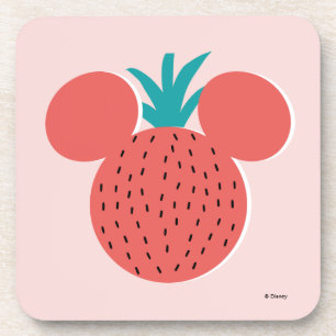 Dessous-de-verre Icône Mickey Mouse Fraise