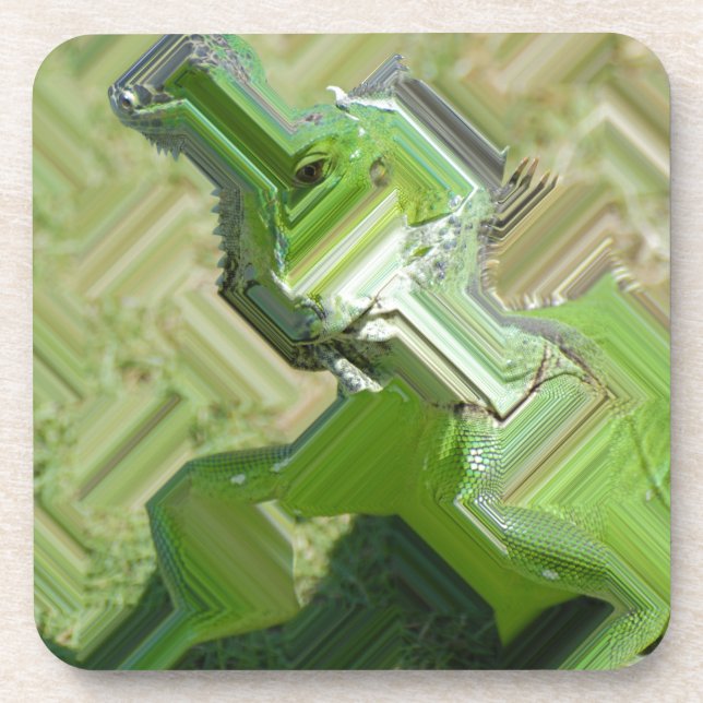 Dessous-de-verre Iguana verte (Devant)