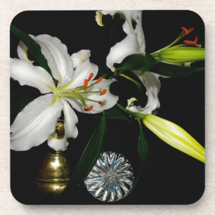 Dessous-de-verre Iirsh Design - Collection de laiton et de fleurs
