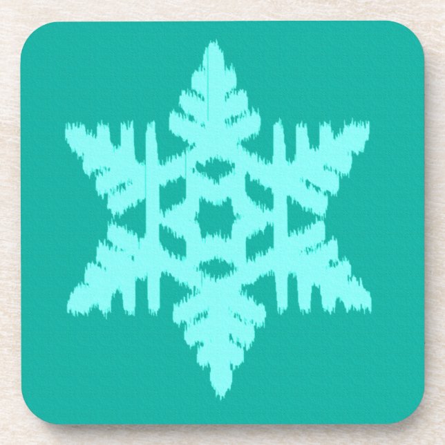 Dessous-de-verre Ikat Snowflake (Devant)