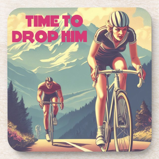 Dessous-de-verre Il Est Temps De Le Laisser Cycler (Devant)