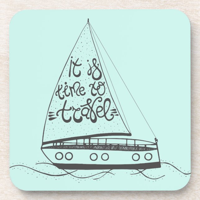 Dessous-de-verre Il est temps de voyager (Devant)