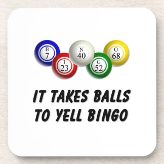 Dessous-de-verre Il Faut Des Couilles Pour hurler Bingo