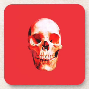 Dessous-de-verre Illustration d'art Pop Skull
